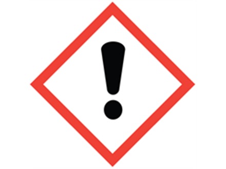 GHS harmful/irritant hazard label