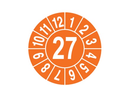 Inspection 27 and month label