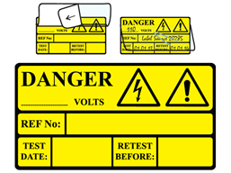 Custom write and seal label, 40mm x 75mm