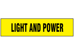 Light and Power label