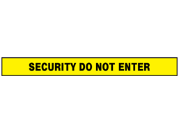 Security do not enter barrier tape