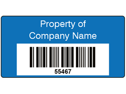 Coloured Barcode Label (25 x 50mm)