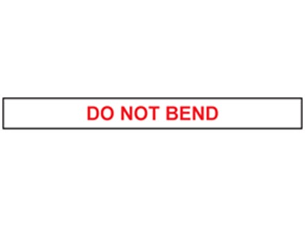 Do not bend tape