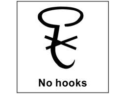 No hooks heavy duty packaging label