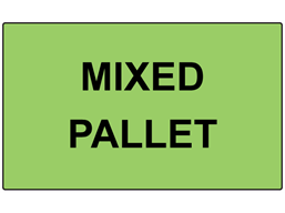 Mixed pallet labels