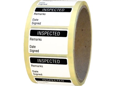 Inspected quality assurance label