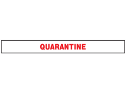 Quarantine barrier tape
