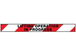 Lifting operations in progress barrier tape