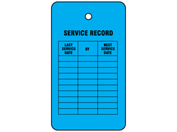 Service record tag.
