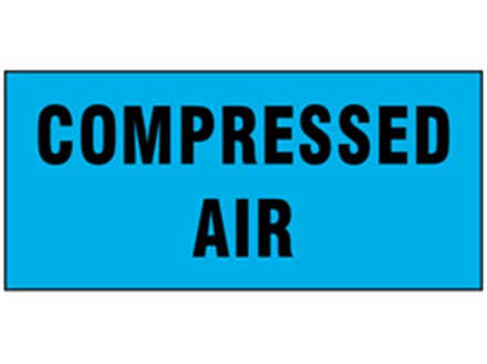Compressed air pipeline identification tape.