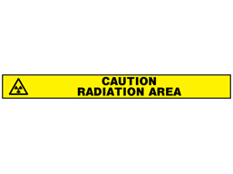 Caution radiation area barrier tape