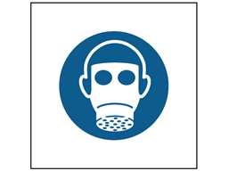 Wear respirator symbol safety sign.