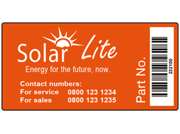 Scanmark barcode label (logo / full design), 38mm x 76mm