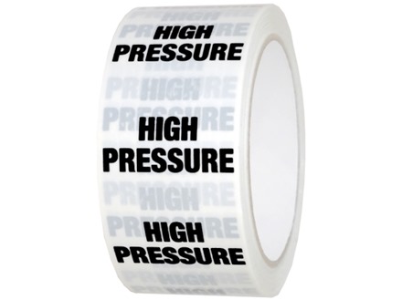 High pressure pipeline identification tape.