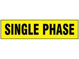 Single Phase label