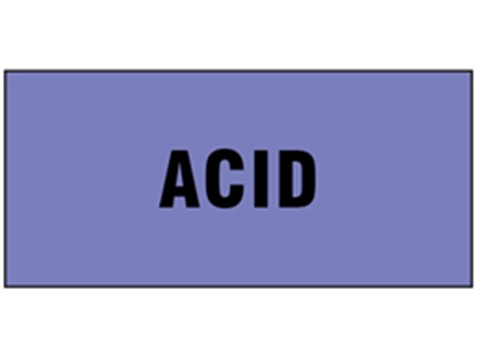 Acid pipeline identification tape.