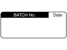 Batch number label