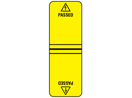 Passed cable wrap label