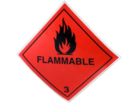 Flammable Hazard Warning Diamond Sign Hw A Label Source