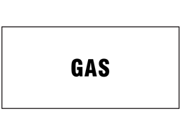 Gas pipeline identification label