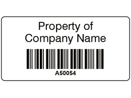 Scanmark+ barcode label (black text), 19mm x 38mm