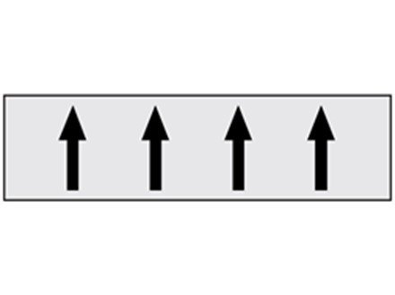 Flow indication tape for steam