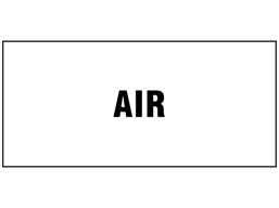 Air pipeline identification label