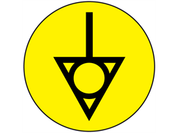 Potential equalisation symbol label.