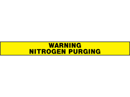 Warning, nitrogen purging barrier tape - 6 weeks for production