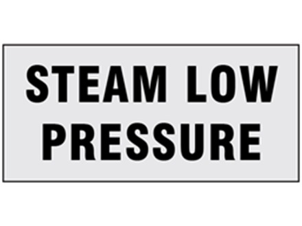 Steam low pressure pipeline identification tape.