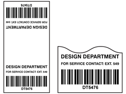 Scanmark cable wrap barcode label (black text), 100mm x 50mm