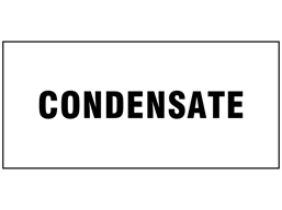 Condensate pipeline identification label