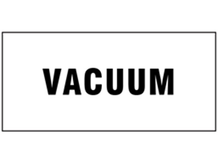 Vacuum pipeline identification tape.