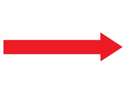 Horizontal red arrow label