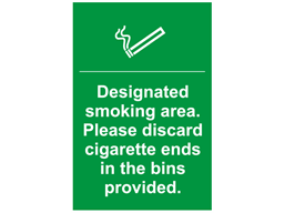 Designated smoking area