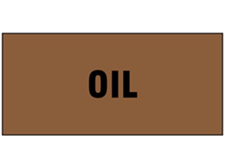 Oil pipeline identification tape.