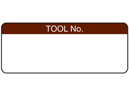 Tool number label