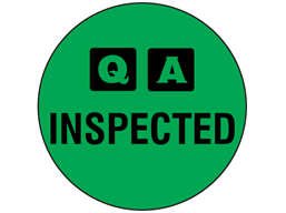 QA Inspected label