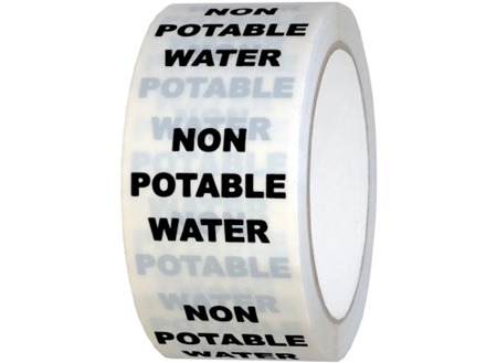 Non potable water pipeline identification tape.
