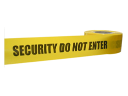 Security do not enter barrier tape