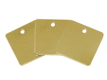 Blank Square Brass Tag