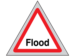 Flood roll up road sign