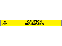 Caution biohazard barrier tape