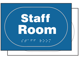 Staff room sign.