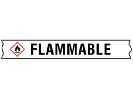 Flammable GHS tape.