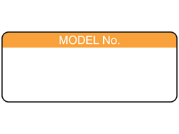 Model number label