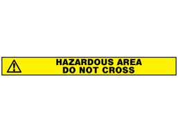 hazardous area do not cross barrier tape bt1180 label source