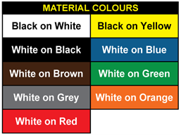 Plastic valve tags, numbered 201-225