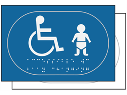Children/Disabled toilet sign.