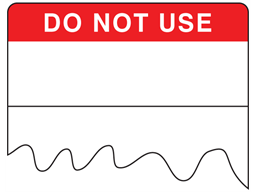 Do not use cable wrap label